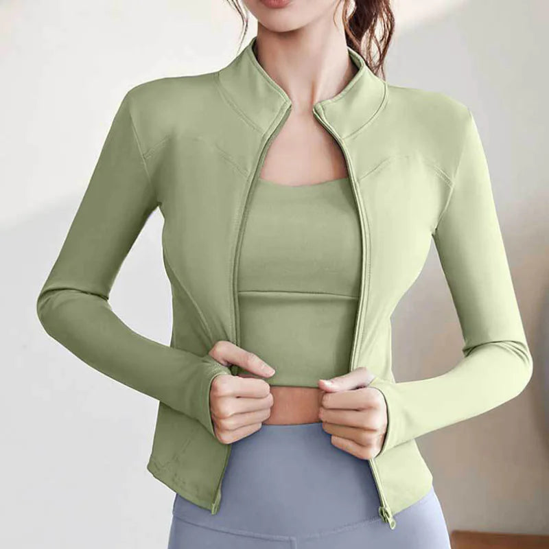 Women's Slim Fit Quick-Dry Running Yoga Jacket