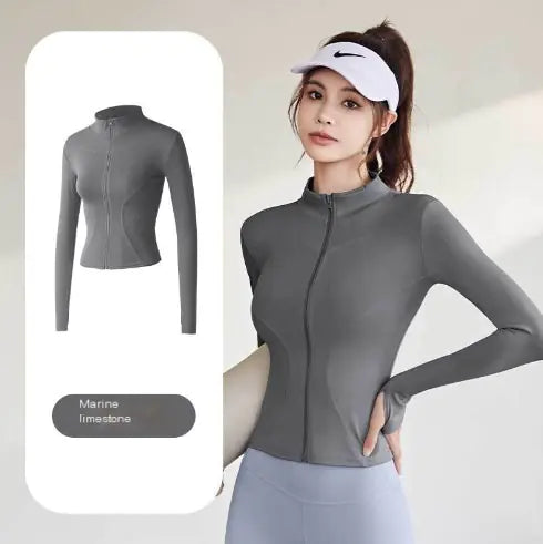 Women's Slim Fit Quick-Dry Running Yoga Jacket