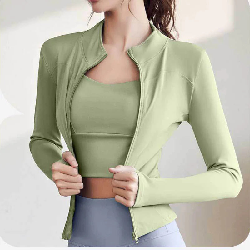 Women's Slim Fit Quick-Dry Running Yoga Jacket